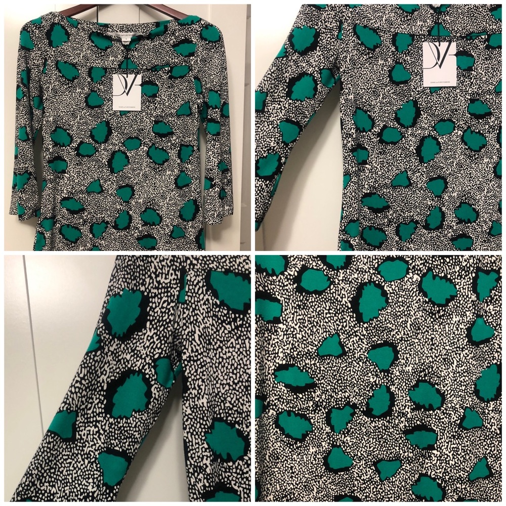 🚫SOLD🚫NWT Diane Von Furstenberg Cheetah Print Dress - Picture 3 of 5